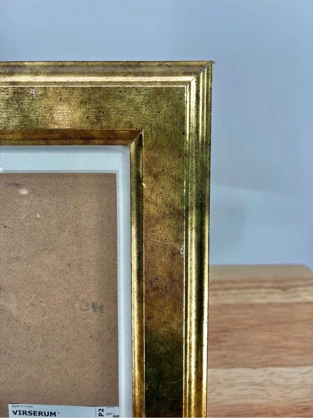 IKEA Virserum Gold Traditional Beveled Photo Picture Frame 4x6